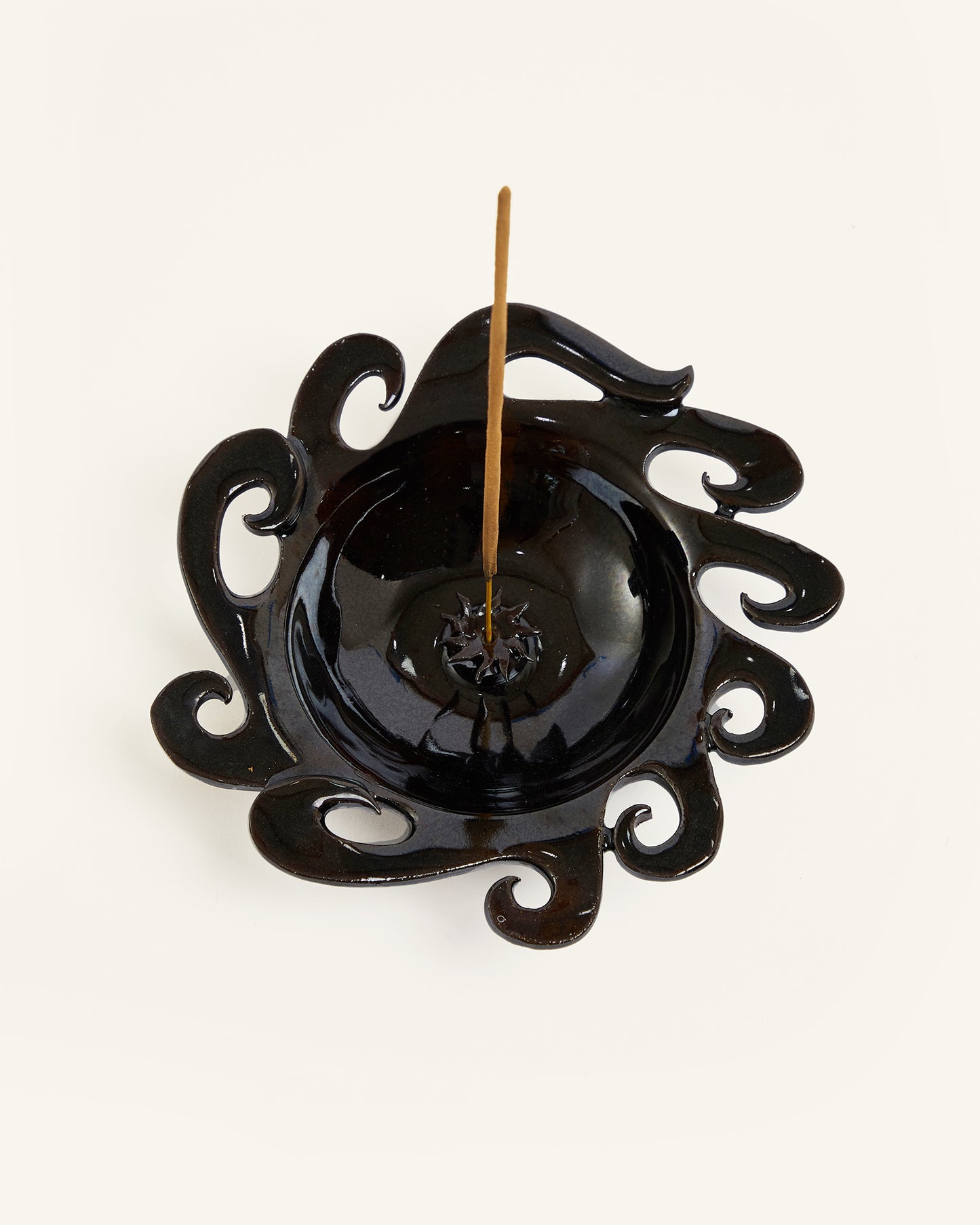 Umber Sun Catcher incense bowl